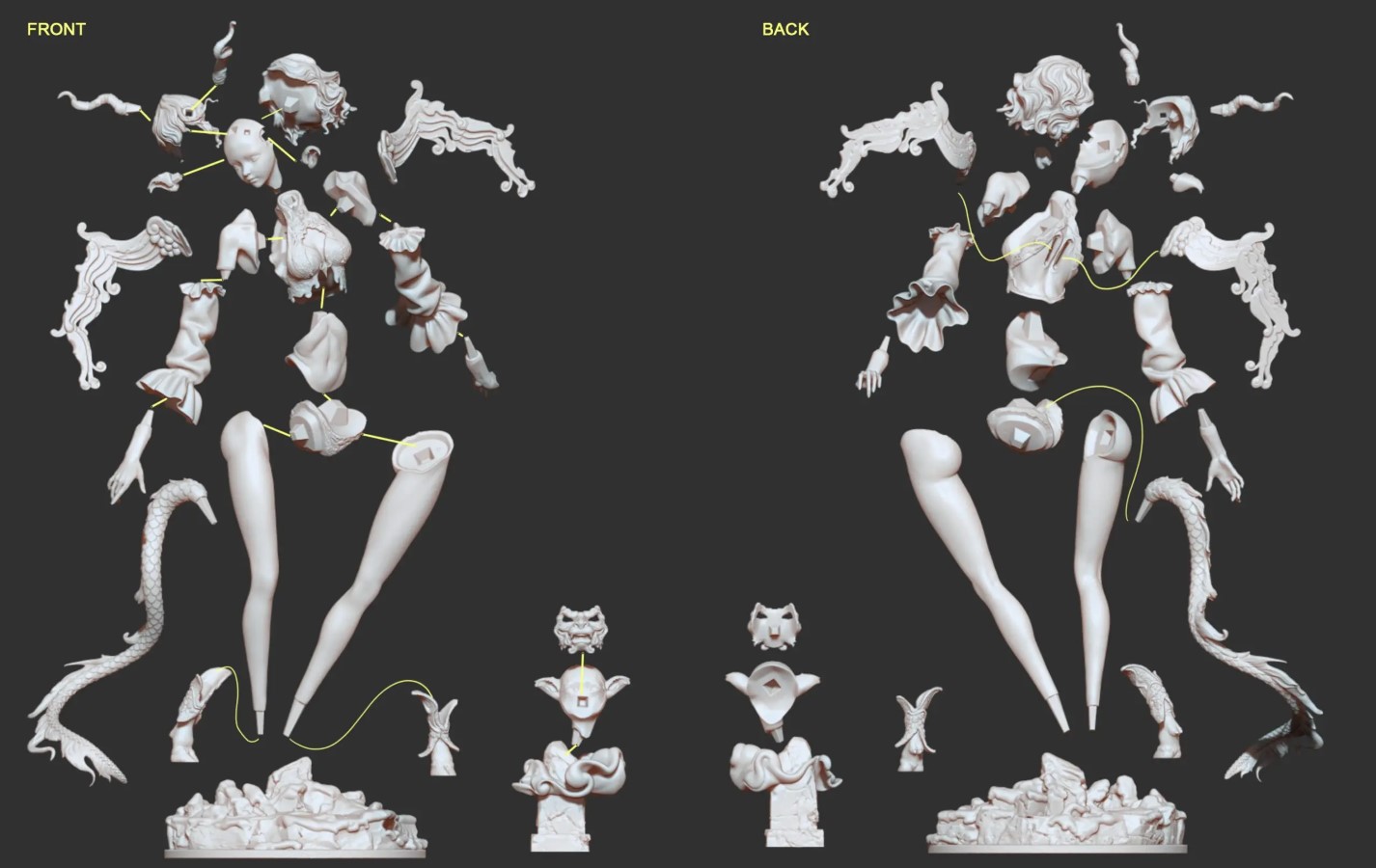 Original Shanhai Bai Ze White Model Kit