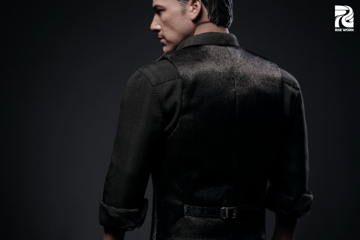 BAT MAN Ben Affleck Grey Vest Costume Hangtag Set 1/6