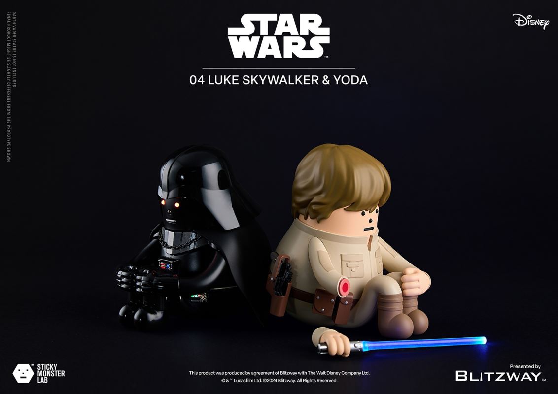SML Star Wars Series - Luke [Standing Single] & Luke and Yoda [Seated Set]