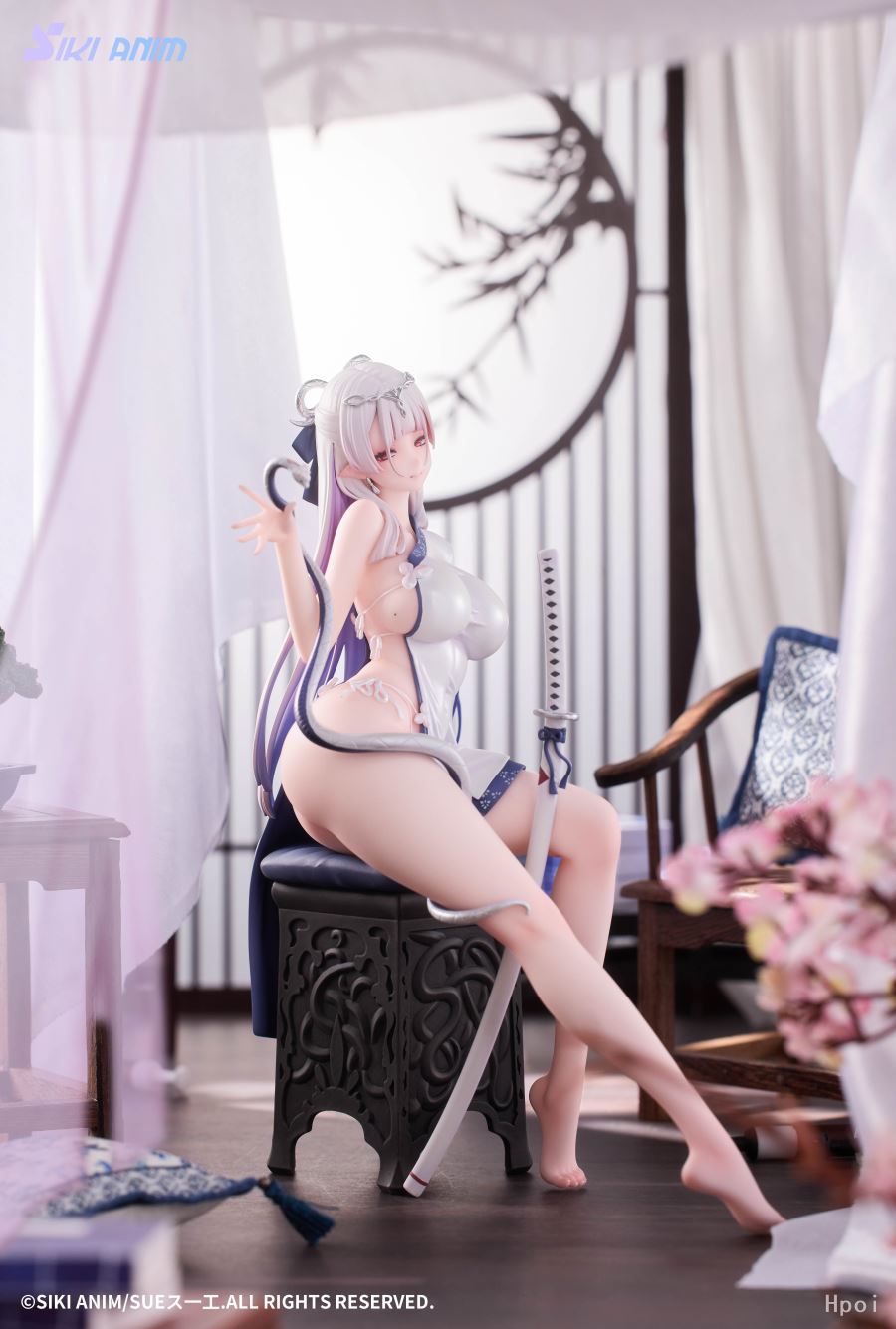 SIKI ANIM Blue and White Snake Original Art: Sue 1/7