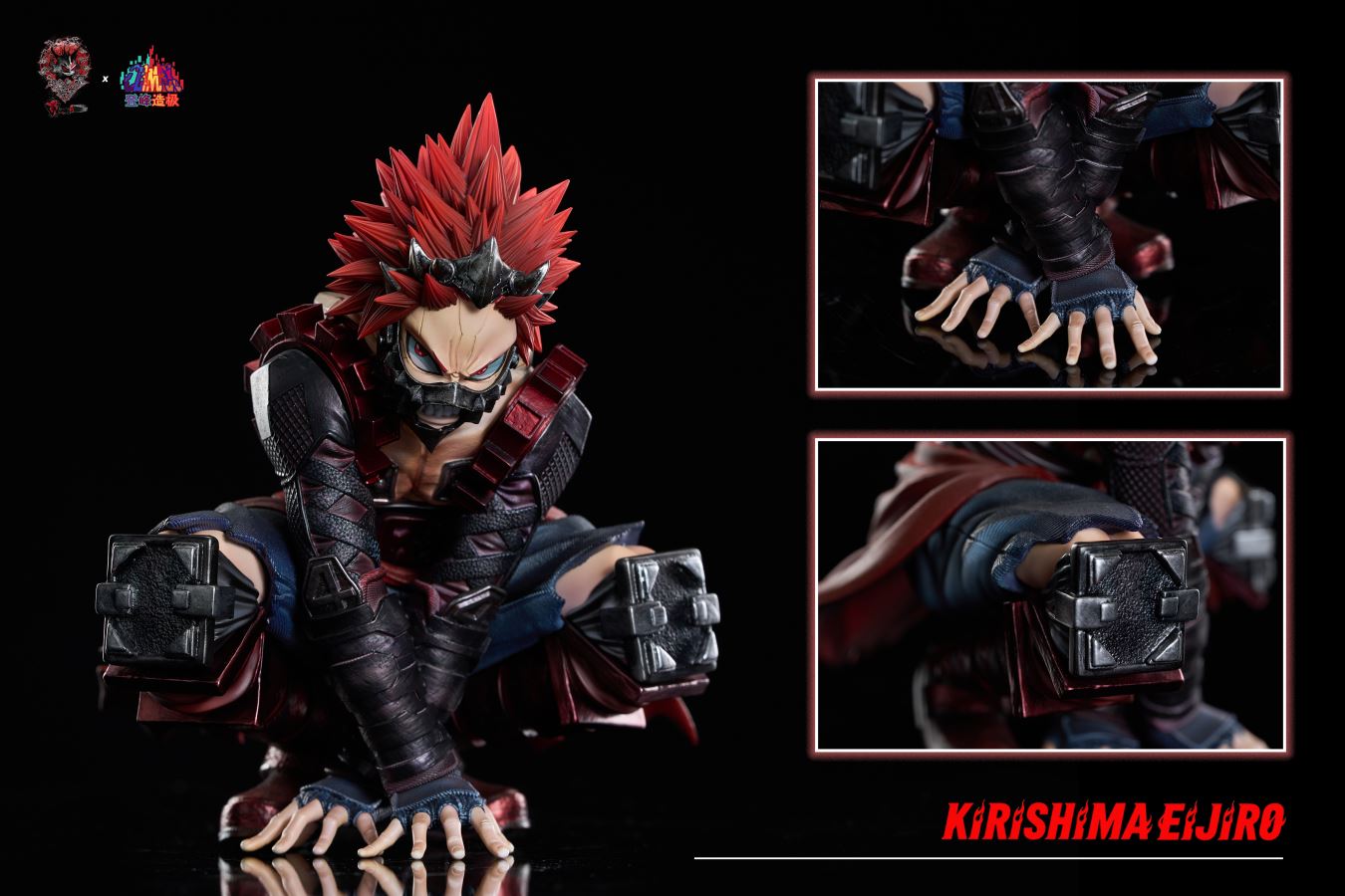 Squatting Kirishima Eijirou - My Hero Academia