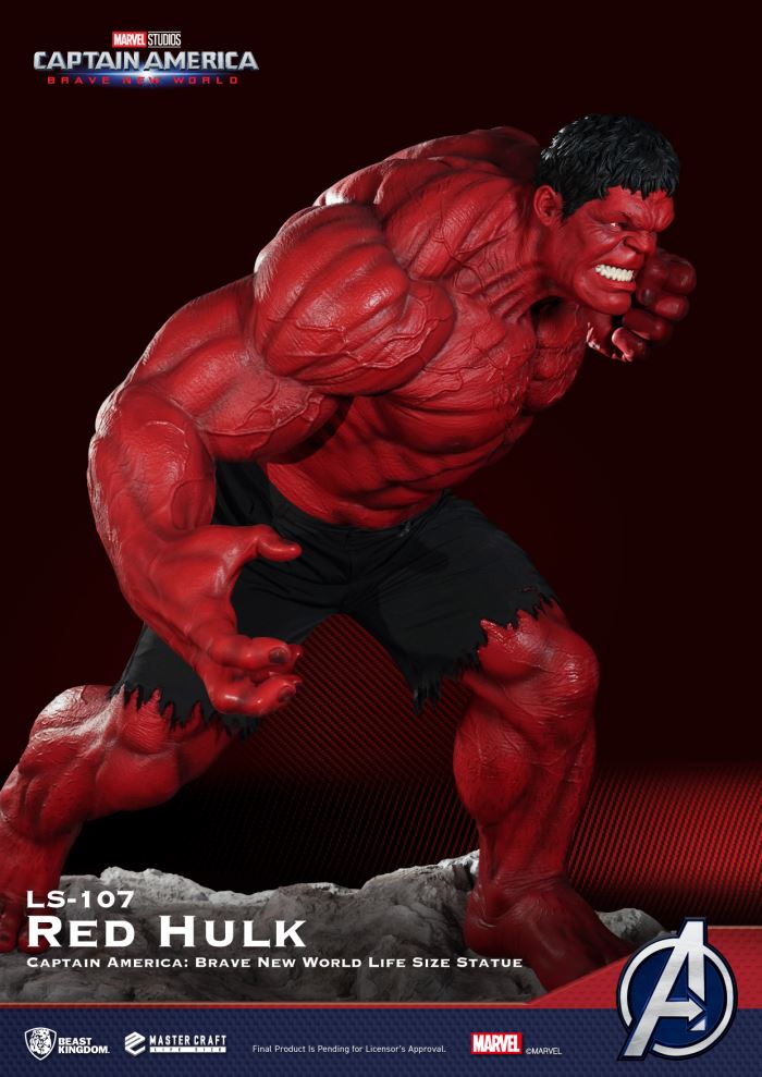 Captain America: 8-Foot Life-Size Statue of the Red Hulk