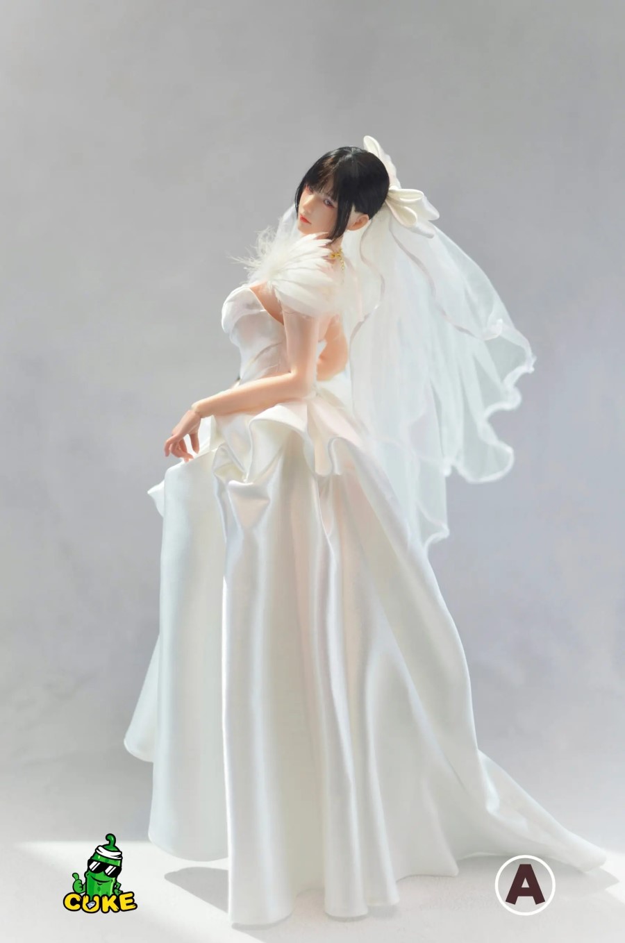 Spaghetti Strap Bustier Wedding Dress