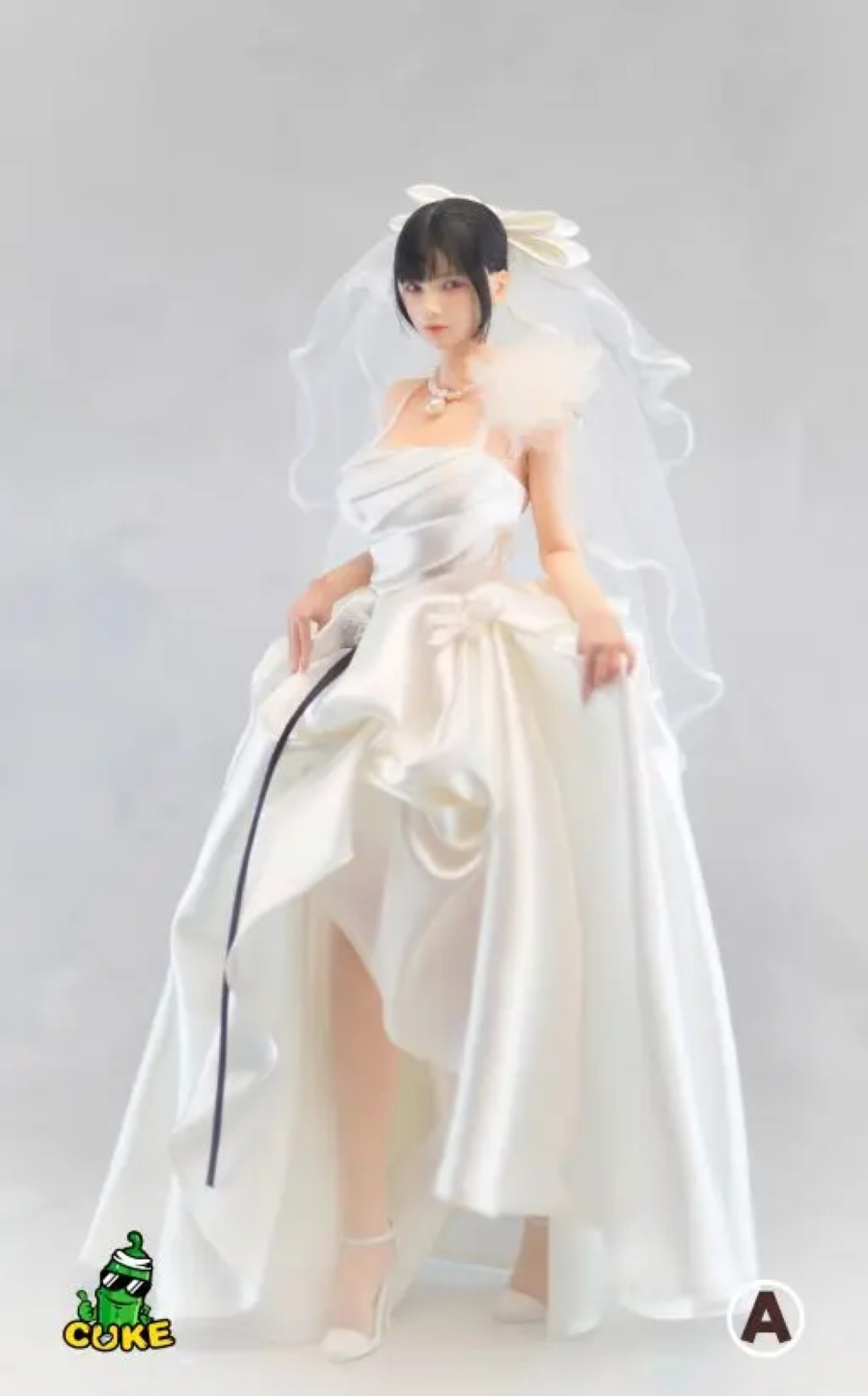 Spaghetti Strap Bustier Wedding Dress