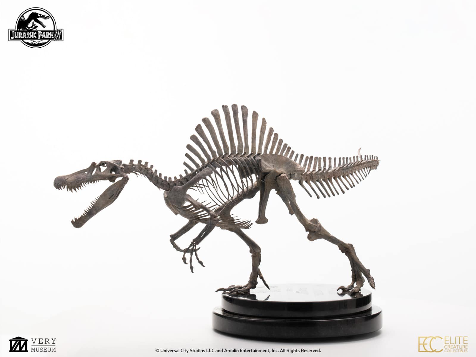 Bronze Spinosaurus Skeleton - Jurassic Park III 1/24