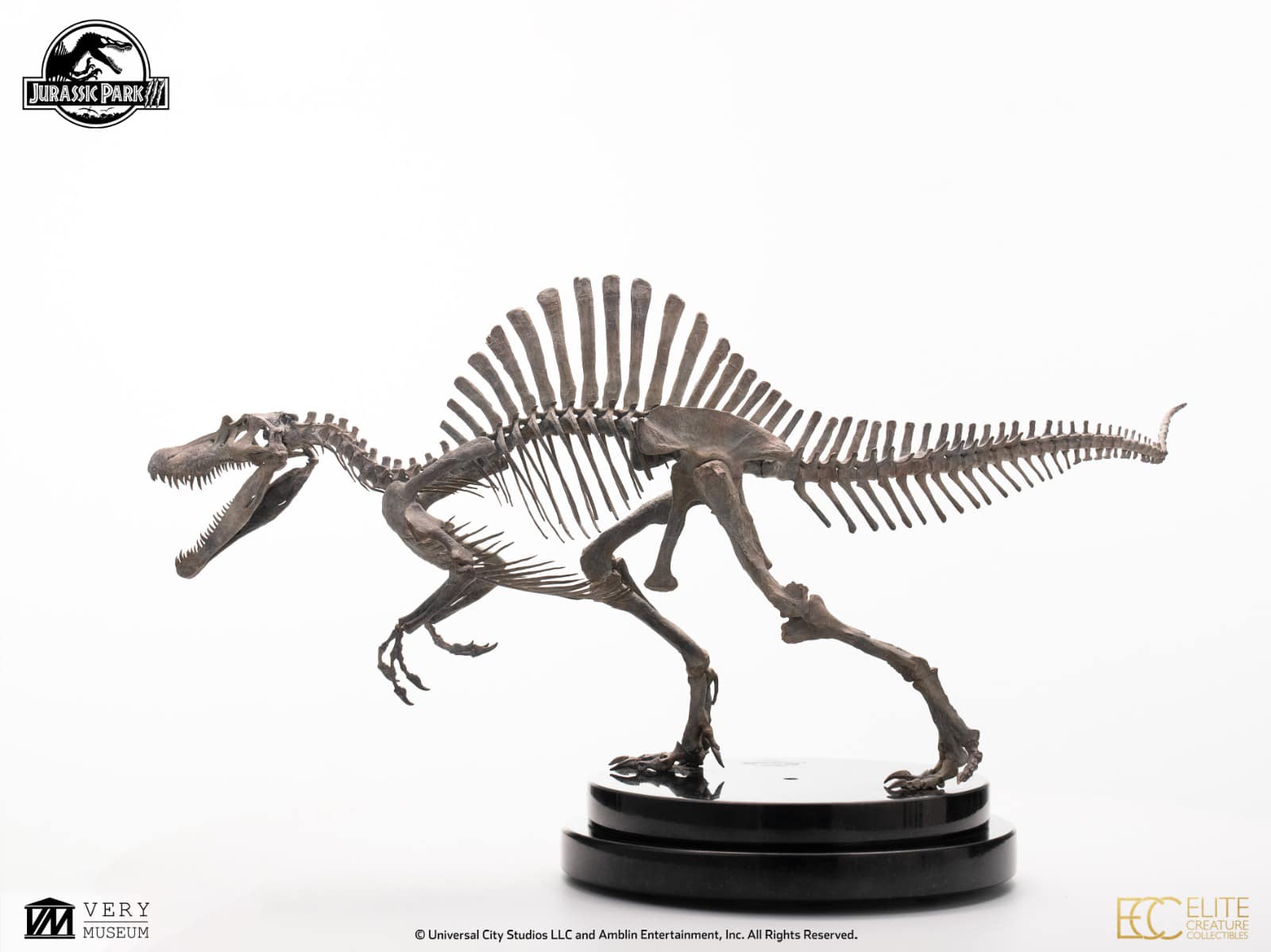 Bronze Spinosaurus Skeleton - Jurassic Park III 1/24
