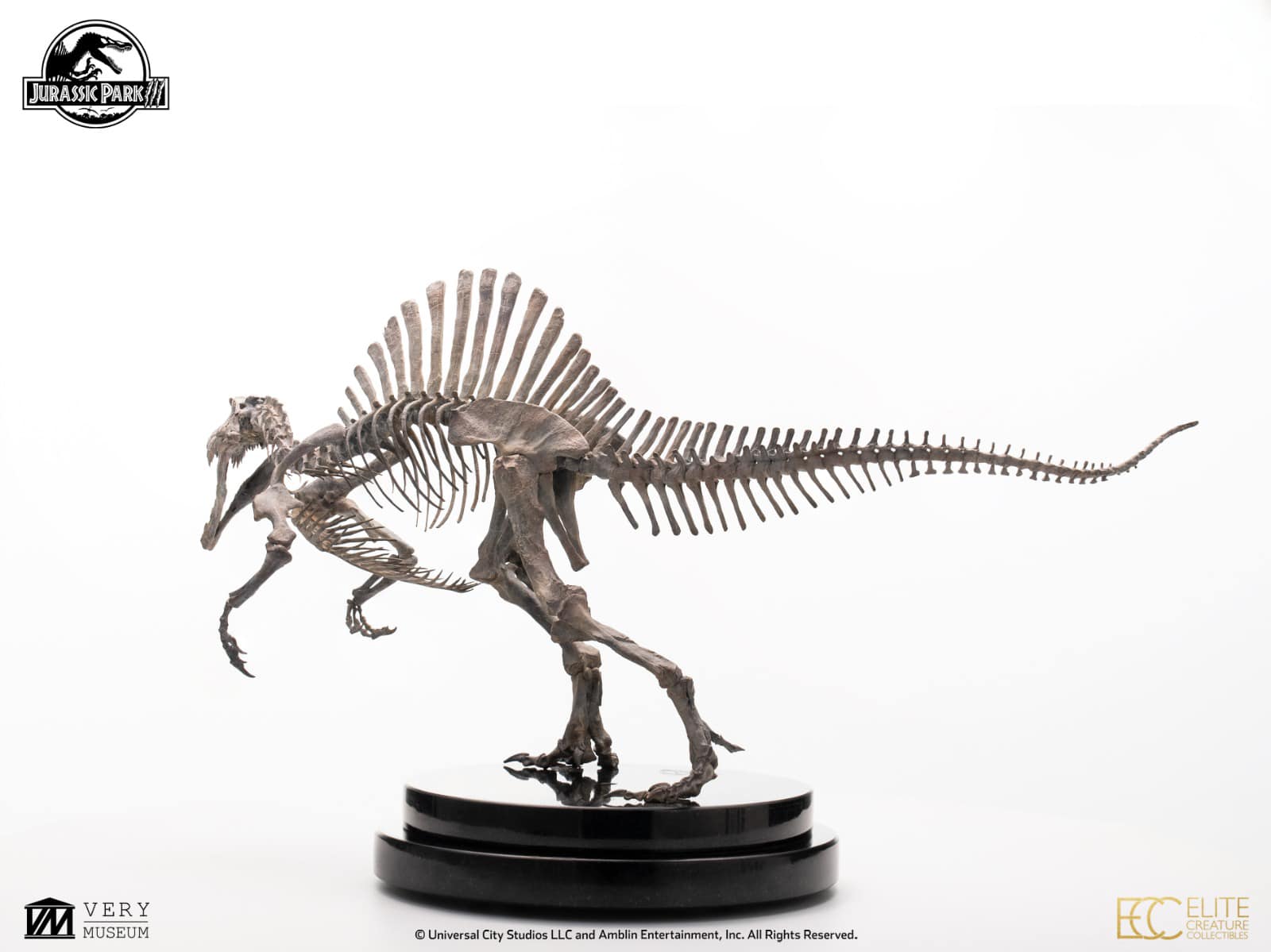 Bronze Spinosaurus Skeleton - Jurassic Park III 1/24