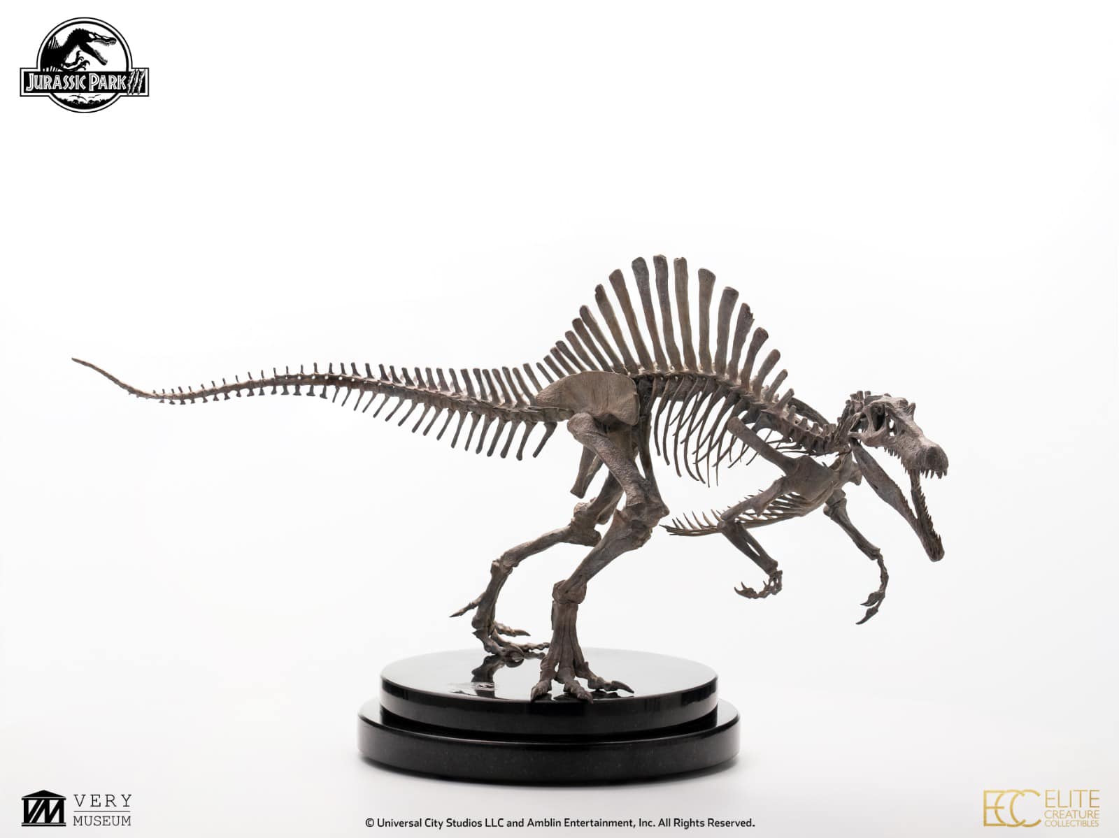 Bronze Spinosaurus Skeleton - Jurassic Park III 1/24