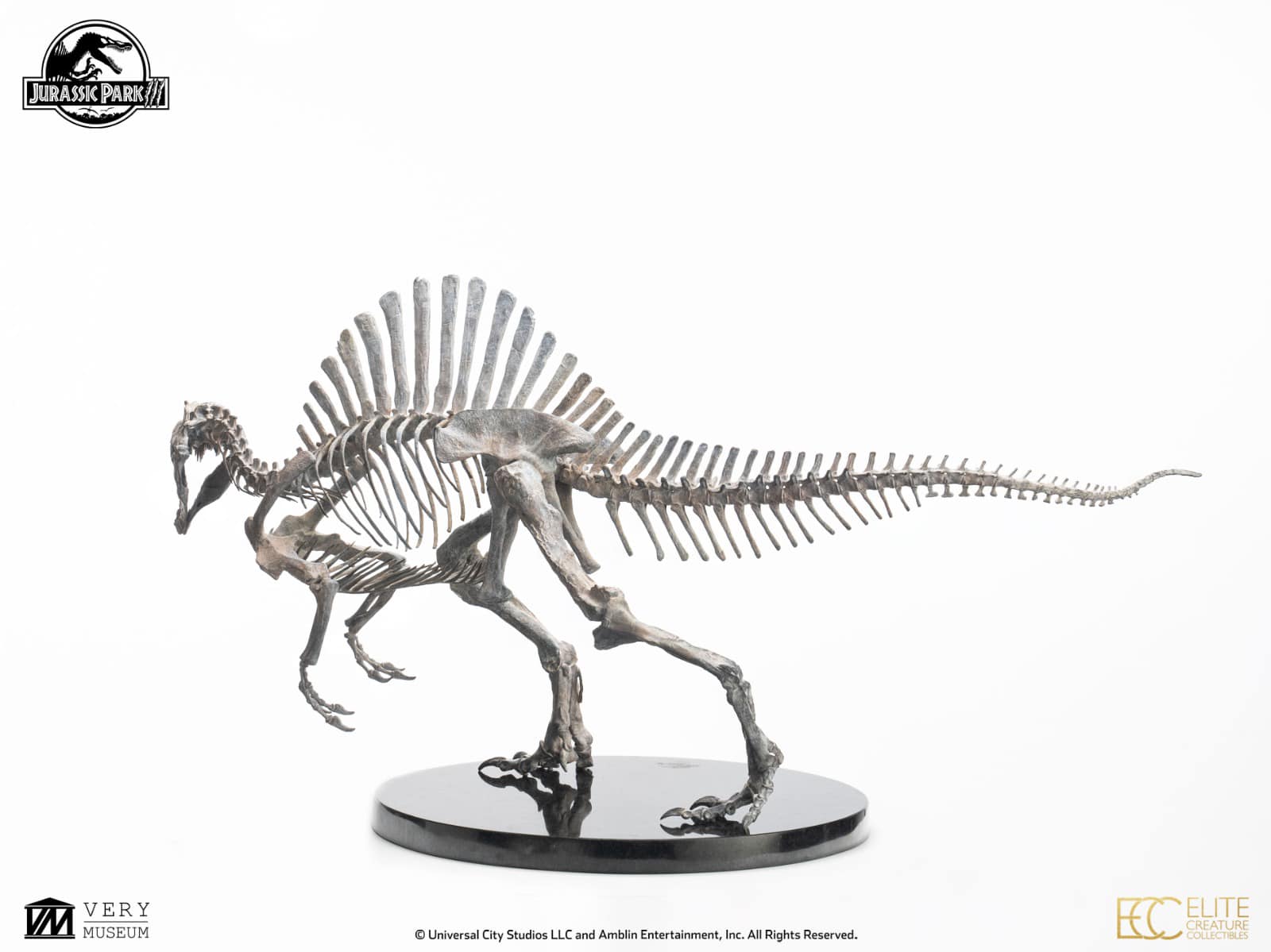 Bronze Spinosaurus Skeleton - Jurassic Park III 1/12