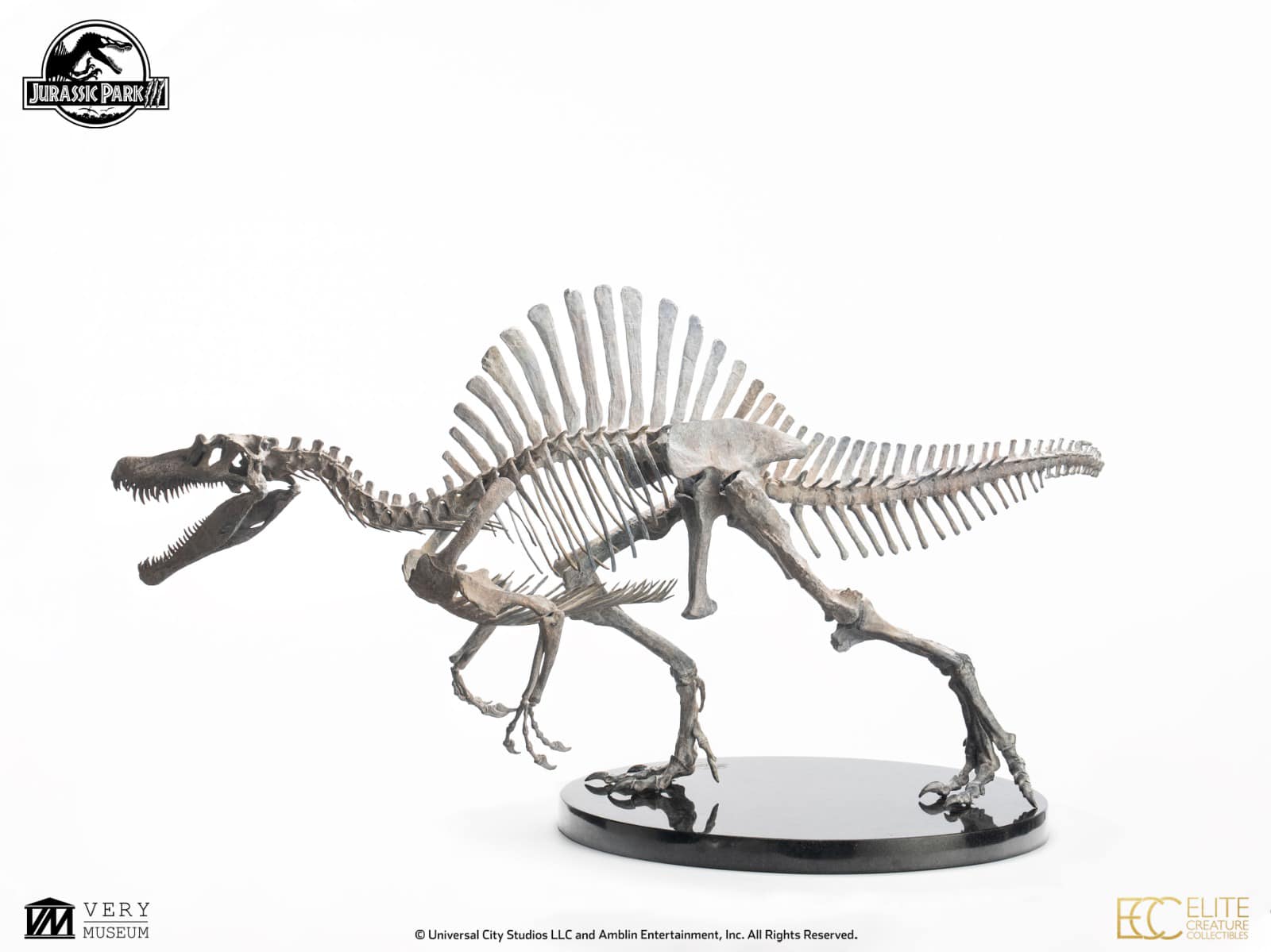 Bronze Spinosaurus Skeleton - Jurassic Park III 1/12
