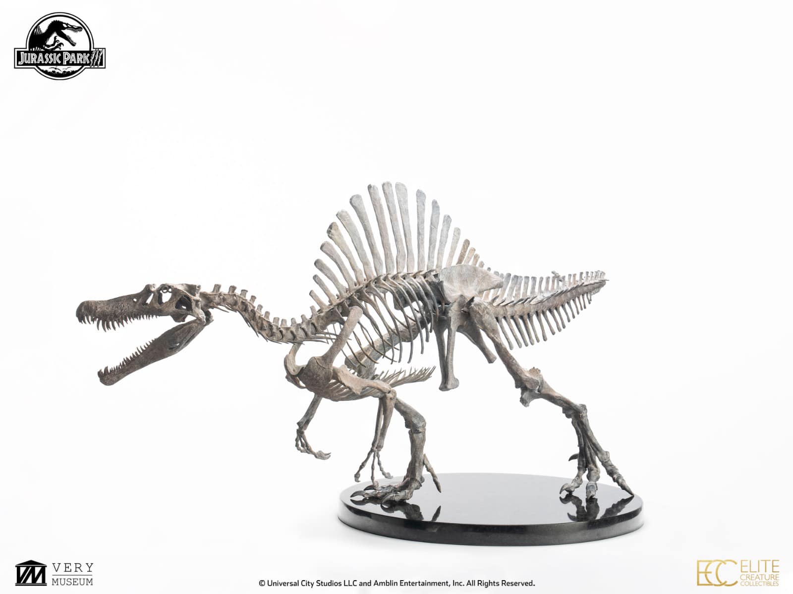 Bronze Spinosaurus Skeleton - Jurassic Park III 1/12