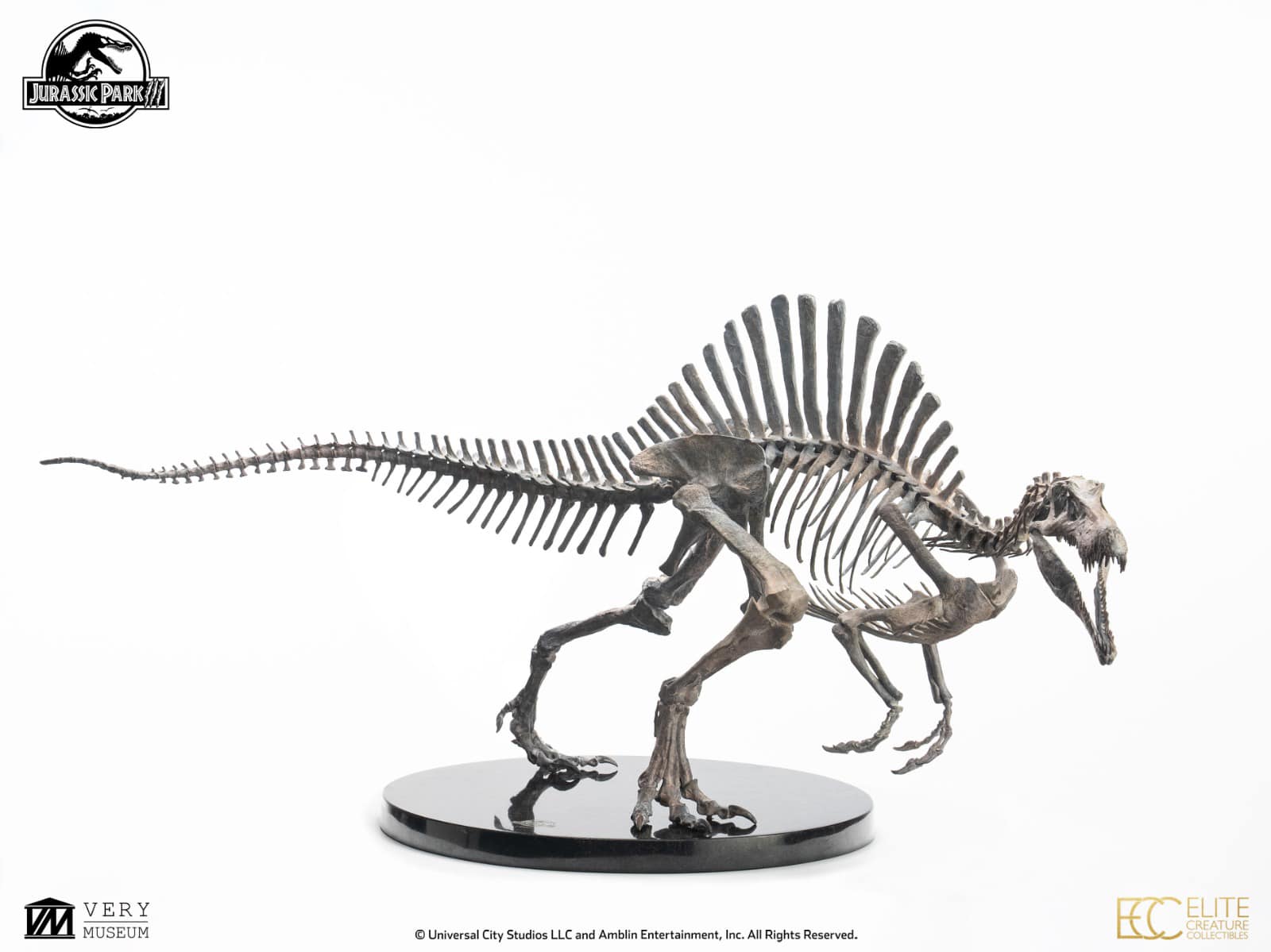 Bronze Spinosaurus Skeleton - Jurassic Park III 1/12