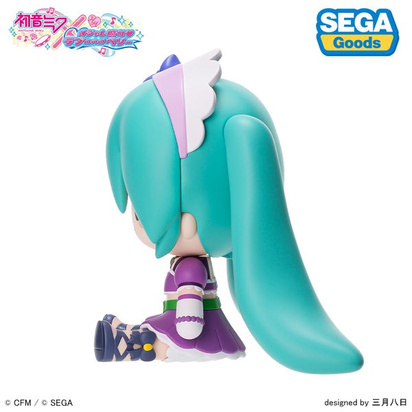 Hatsune Miku x Fashionable Witch Love and Berry Fluffy Deformed Figure Kirarin Purple