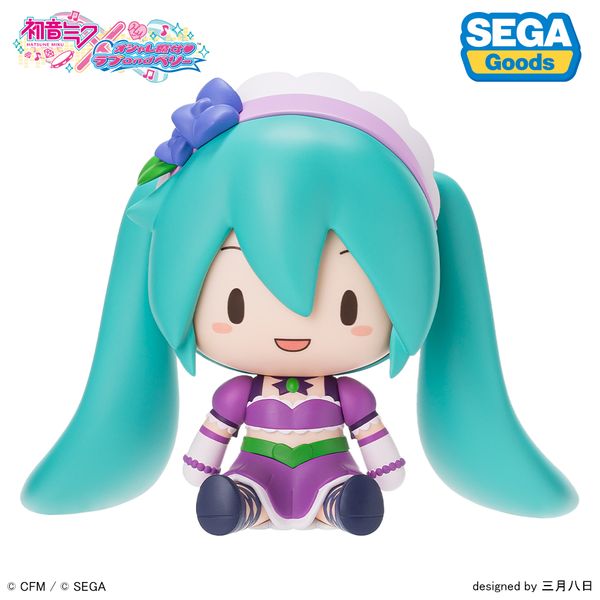 Hatsune Miku x Fashionable Witch Love and Berry Fluffy Deformed Figure Kirarin Purple