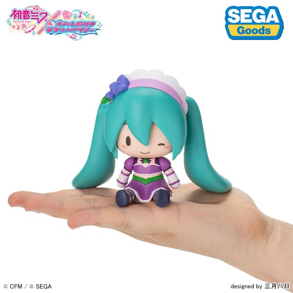 Hatsune Miku x Fashionable Witch Love and Berry Fluffy Deformed Figure Kirarin Purple