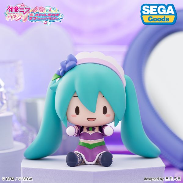 Hatsune Miku x Fashionable Witch Love and Berry Fluffy Deformed Figure Kirarin Purple