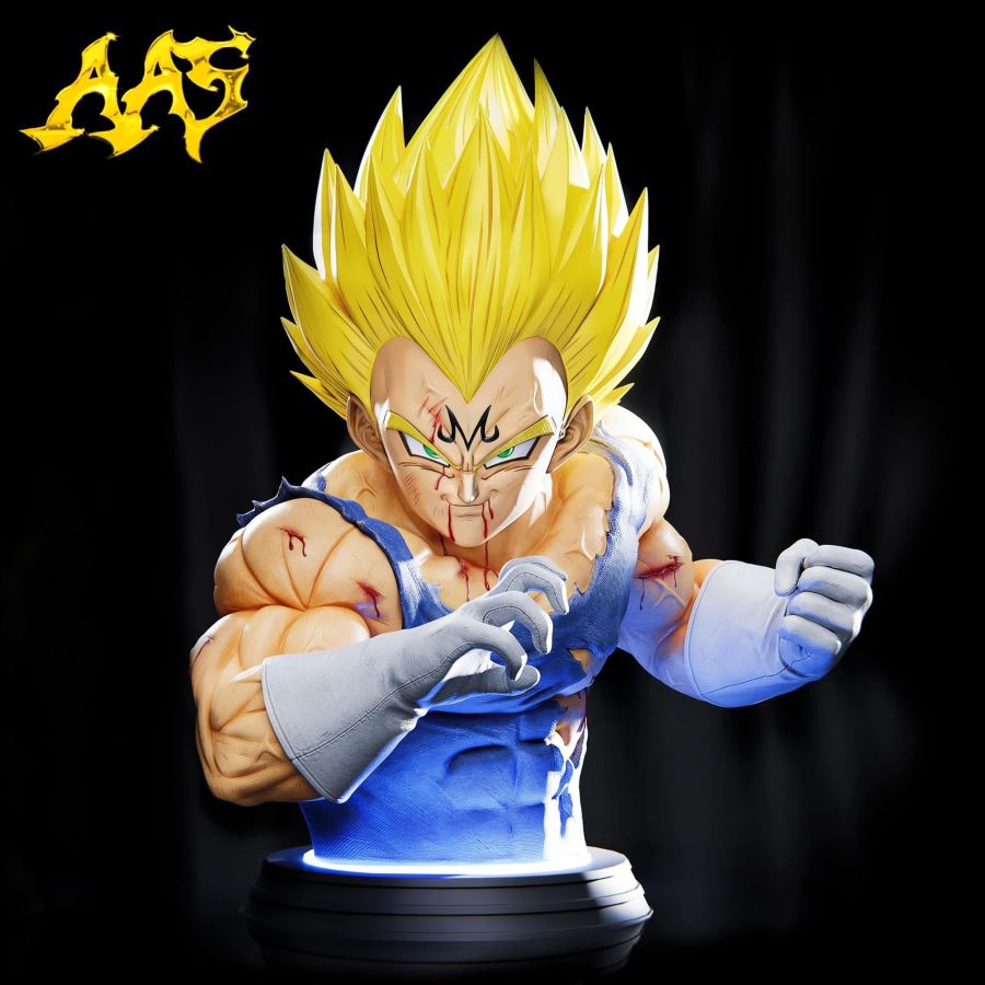 Majin Vegeta & Goku Bust - Dragon Ball