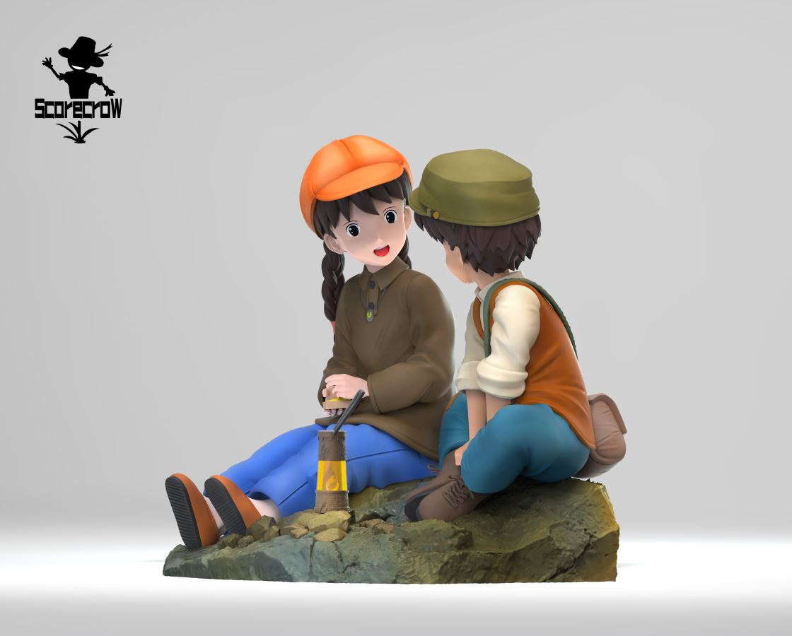 Sheeta and Pazu - Castle in the Sky