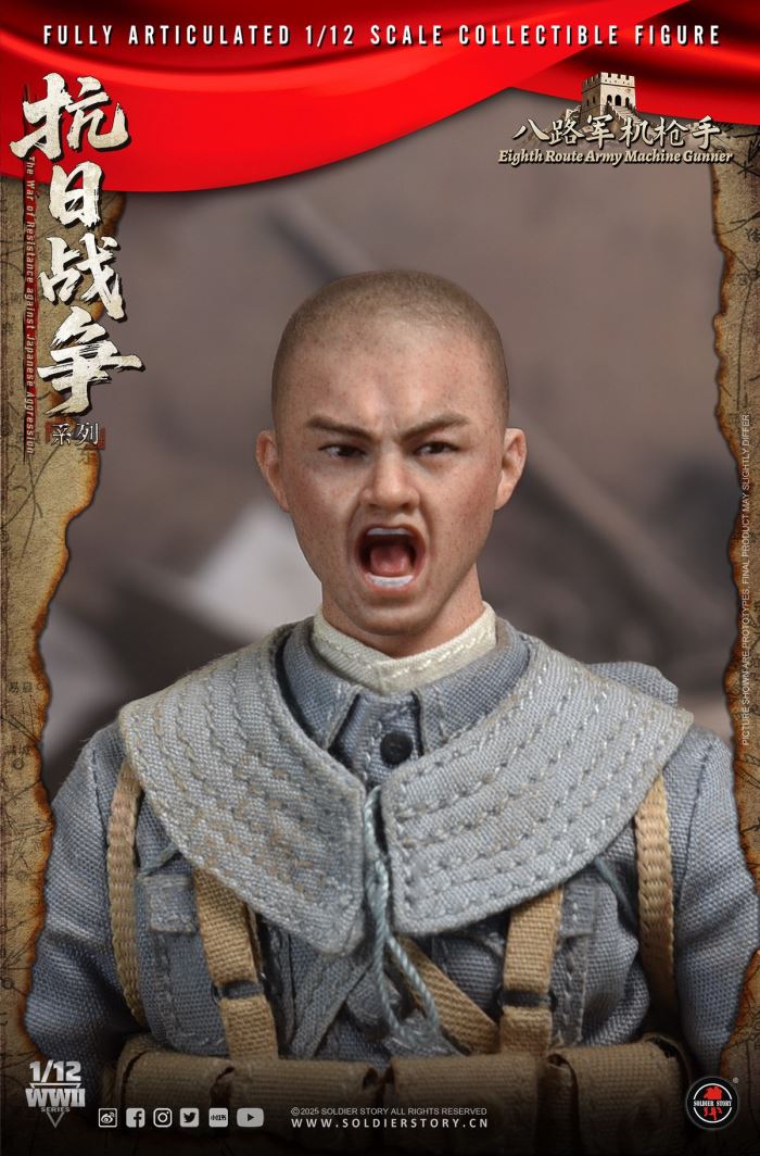 Eighth Route Army Anti-Japanese War - Machine Gunner & Grenadier 1/12