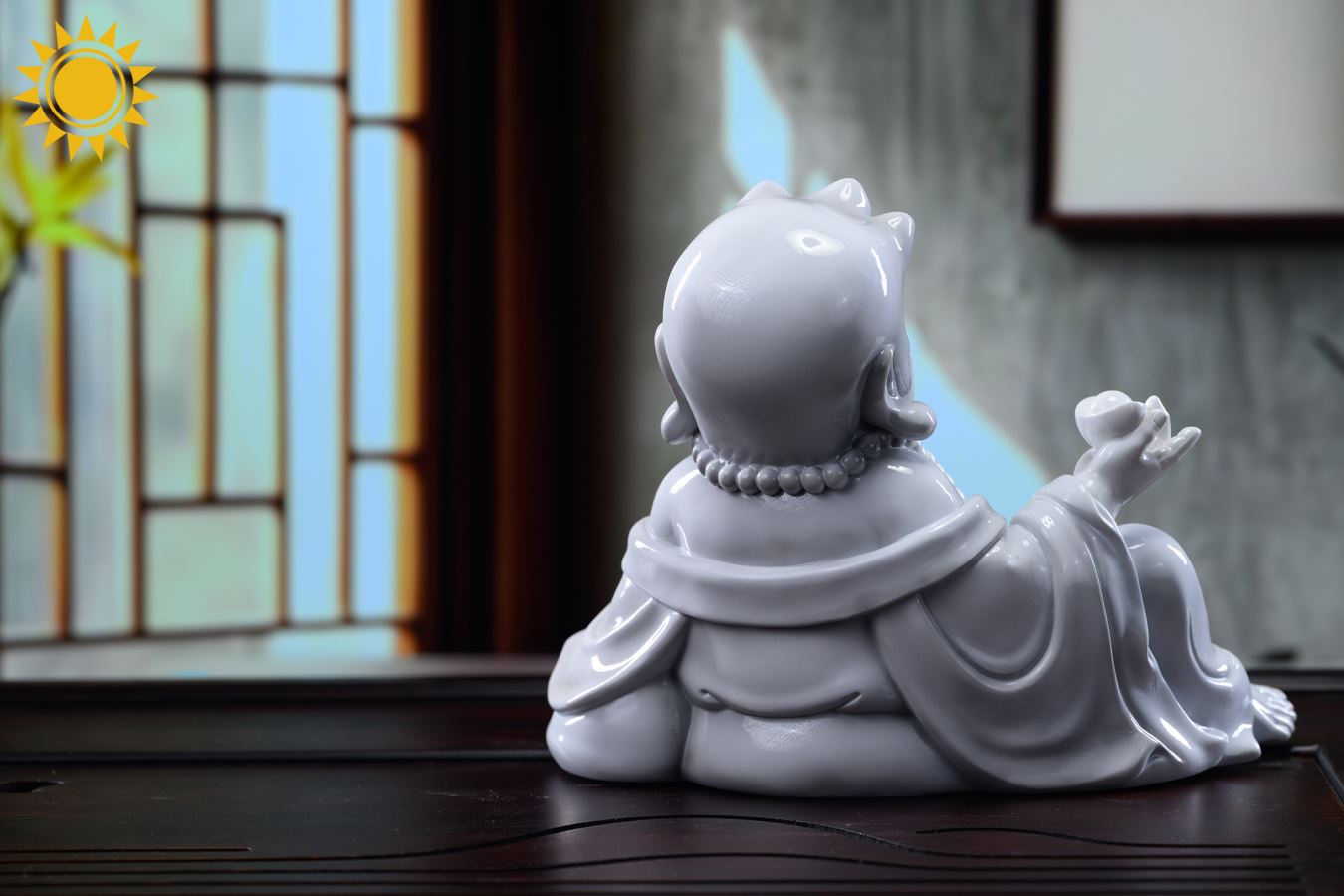 Super Mario - Laughing Buddha Fusion Statue Tea Pet 