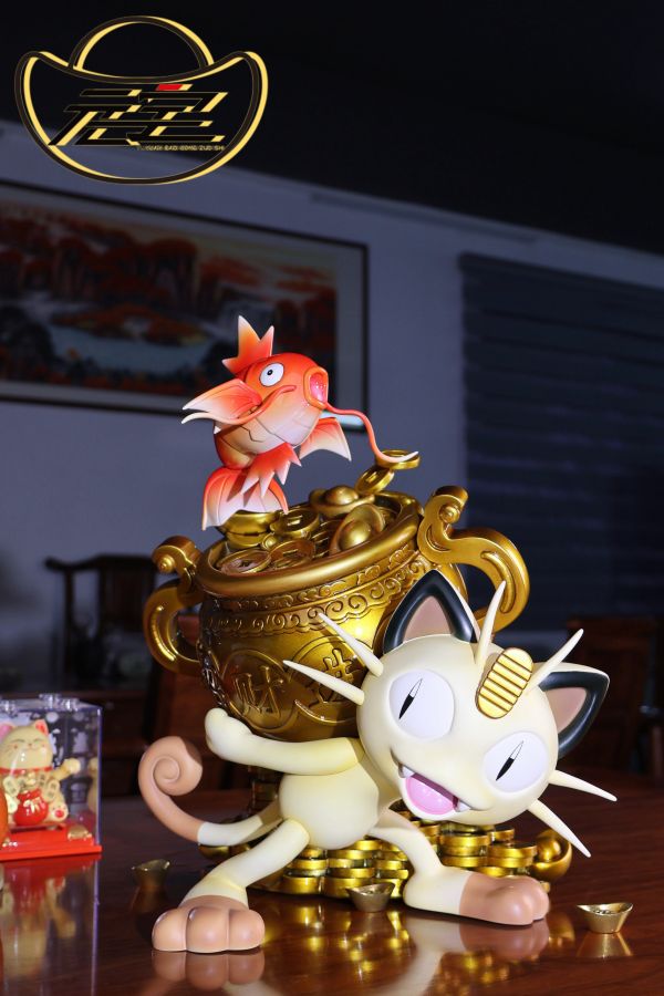 Fortune Cat and Koi Fish - Pokemon