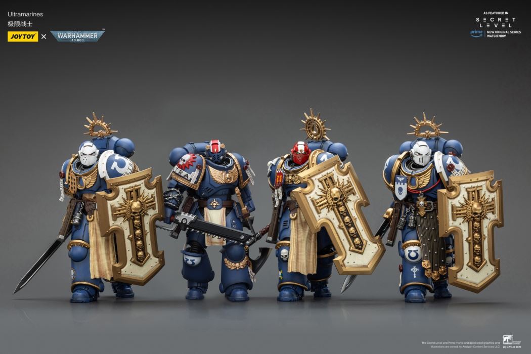 JOYTOY: Warhammer 40K Series - Ultramarines Titus/Metauros/Levantus/Towald Action Figure Toy