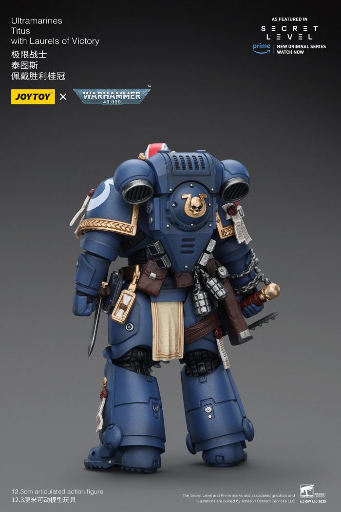 JOYTOY: Warhammer 40K Series - Ultramarines Titus/Metauros/Levantus/Towald Action Figure Toy