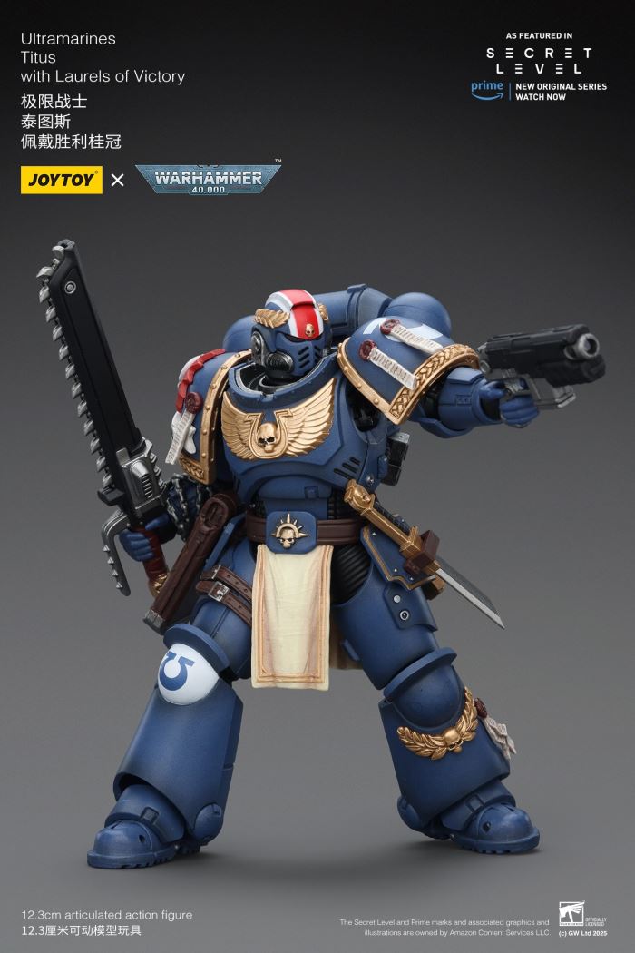 JOYTOY: Warhammer 40K Series - Ultramarines Titus/Metauros/Levantus/Towald Action Figure Toy