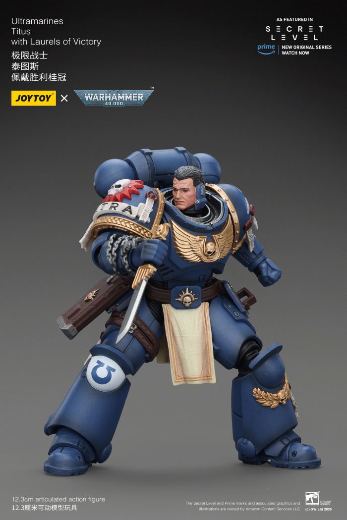 JOYTOY: Warhammer 40K Series - Ultramarines Titus/Metauros/Levantus/Towald Action Figure Toy