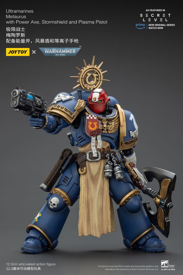 JOYTOY: Warhammer 40K Series - Ultramarines Titus/Metauros/Levantus/Towald Action Figure Toy