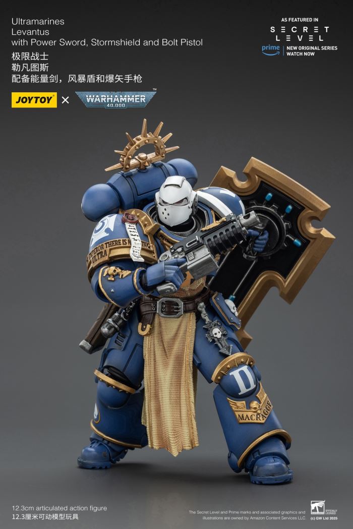 JOYTOY: Warhammer 40K Series - Ultramarines Titus/Metauros/Levantus/Towald Action Figure Toy