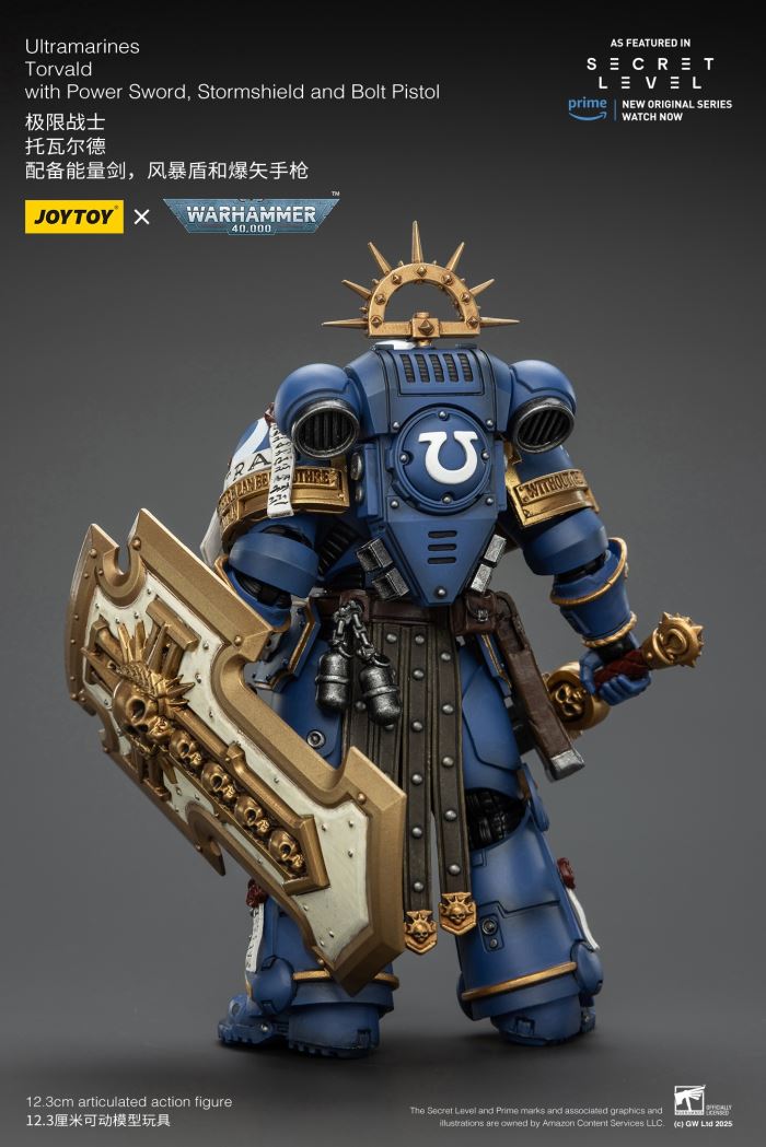 JOYTOY: Warhammer 40K Series - Ultramarines Titus/Metauros/Levantus/Towald Action Figure Toy