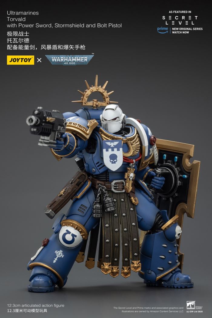 JOYTOY: Warhammer 40K Series - Ultramarines Titus/Metauros/Levantus/Towald Action Figure Toy