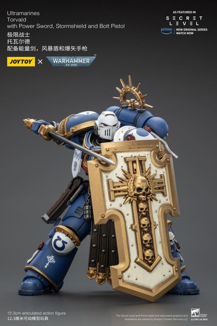 JOYTOY: Warhammer 40K Series - Ultramarines Titus/Metauros/Levantus/Towald Action Figure Toy