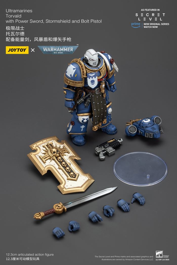 JOYTOY: Warhammer 40K Series - Ultramarines Titus/Metauros/Levantus/Towald Action Figure Toy
