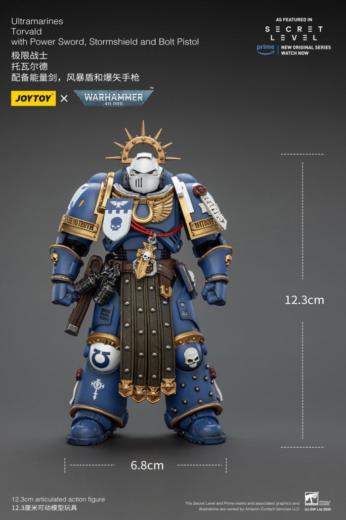 JOYTOY: Warhammer 40K Series - Ultramarines Titus/Metauros/Levantus/Towald Action Figure Toy