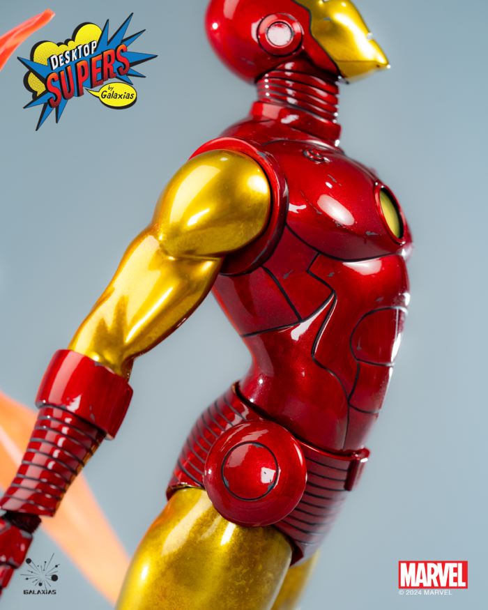 Marvel Desktop Supers Iron Man (Classic Edition & Stealth Edition) 1/8