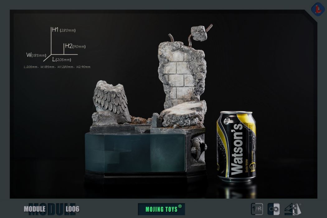 BVS Kryptonite Ruins Platform 1/6