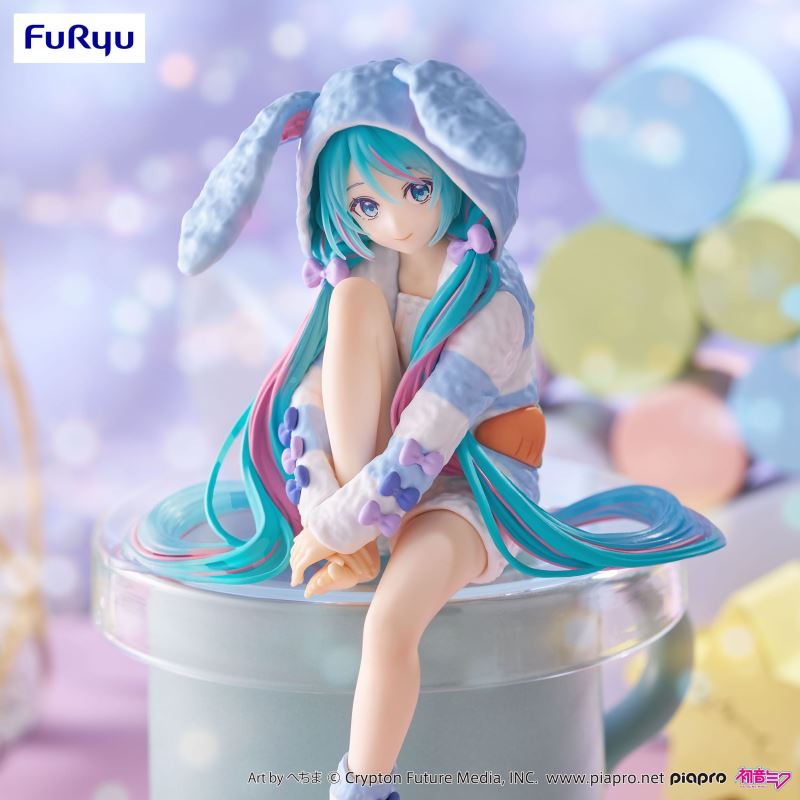 Hatsune Miku Rabbit Ear Hood Pajama Blue Color Ver