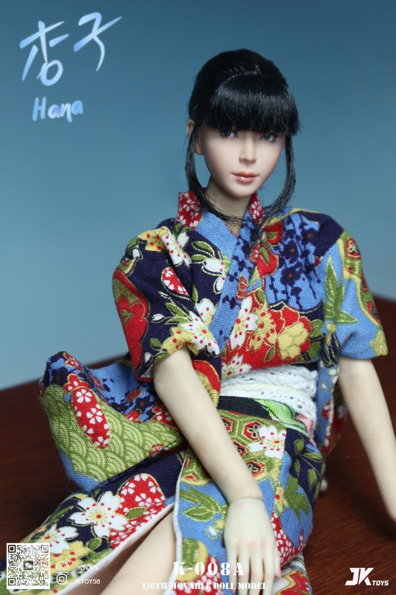 Asian beauty head sculpture - Hana Apricot 1/6