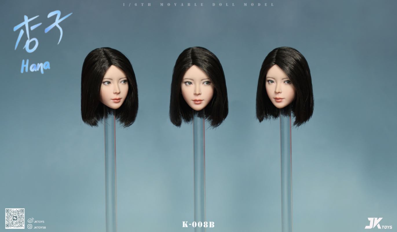 Asian beauty head sculpture - Hana Apricot 1/6