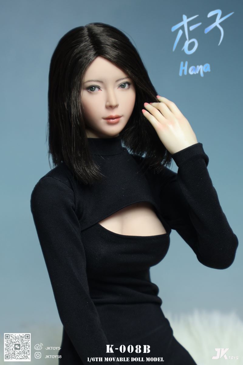 Asian beauty head sculpture - Hana Apricot 1/6