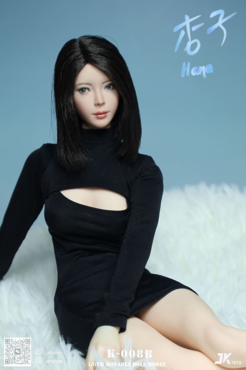 Asian beauty head sculpture - Hana Apricot 1/6