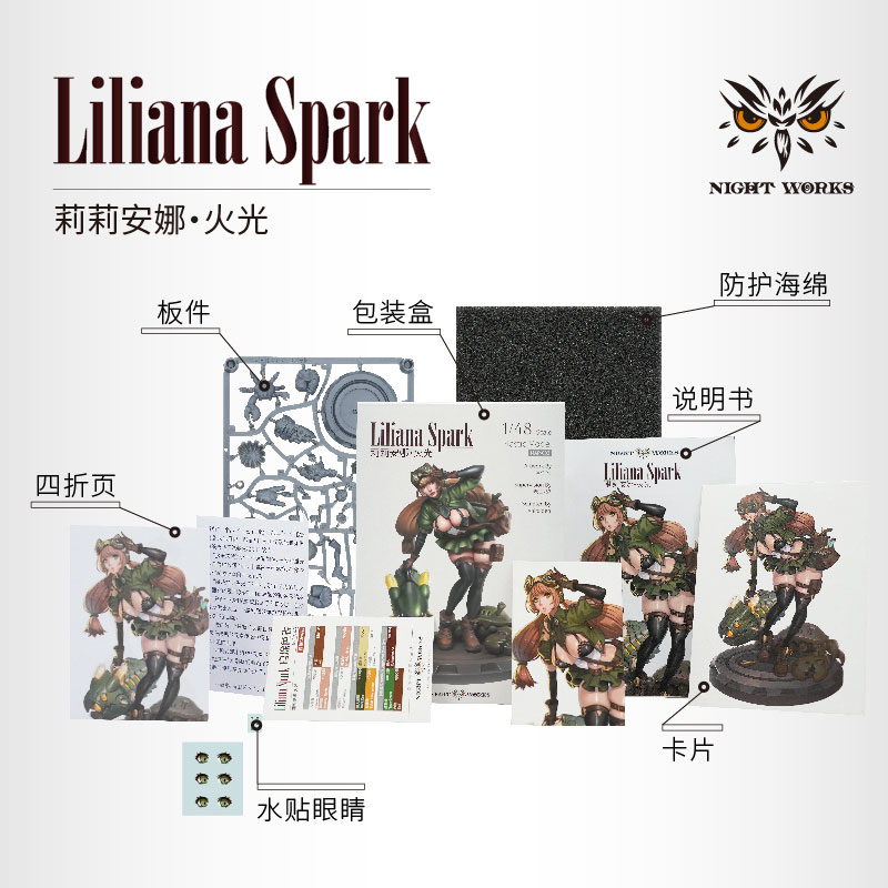Liliana Spark 1/48 Unpainted Miniature Plastic Model Kit