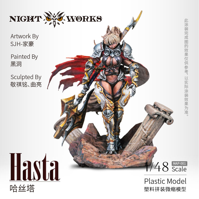 Hasta 1/48 Unpainted Miniature Plastic Model Kit