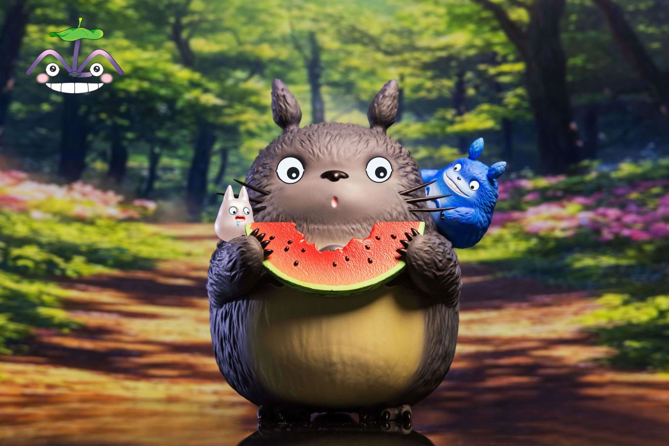 Watermelon Eating Totoro - My Neighbor Totoro
