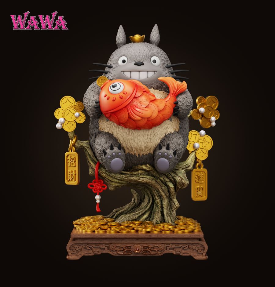 fortune cat Totoro 1/4