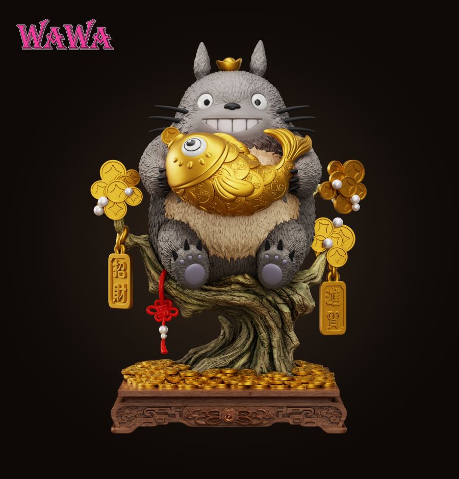 fortune cat Totoro 1/4