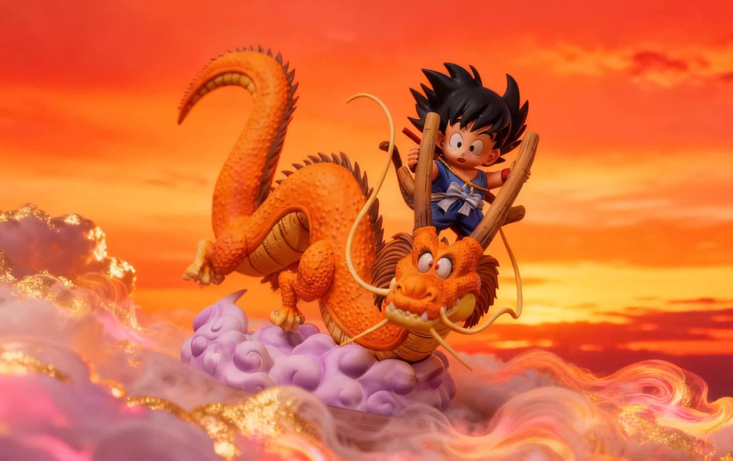 Dragon Riding Son Goku - Dragon Ball