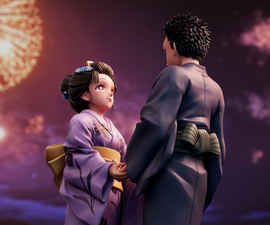 Akaza & Koyuki - Demon Slayer